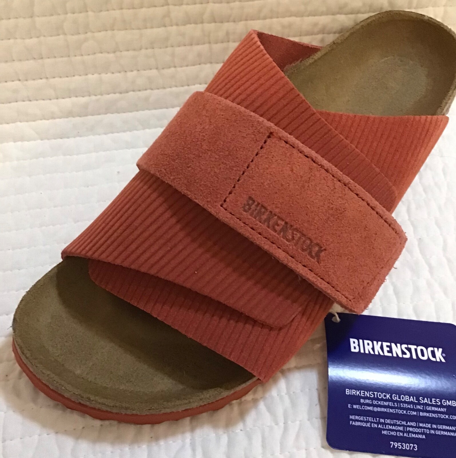 BIRKENSTOCK Kyoto 39 コーデュロイ　コークブラウン Kyoto Suede Embossed in Color Corduroy Cork Brown