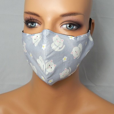 USA Reusable Cotton Face Mask washable 3 layer 3D with Nose Wire filter Pocket
