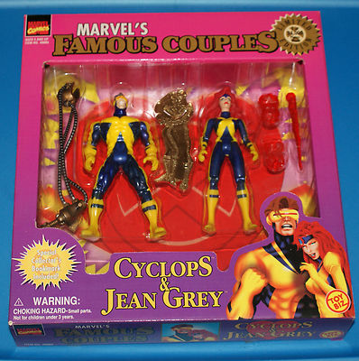 MARVEL FAMOUS COUPLES X-MEN CYCLOPS & JEAN GREY 1997 MIB