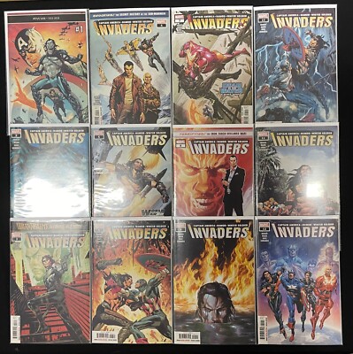 Invaders 1-12 Complete Comic Lot Run Set Marvel Zdarsky Collection
