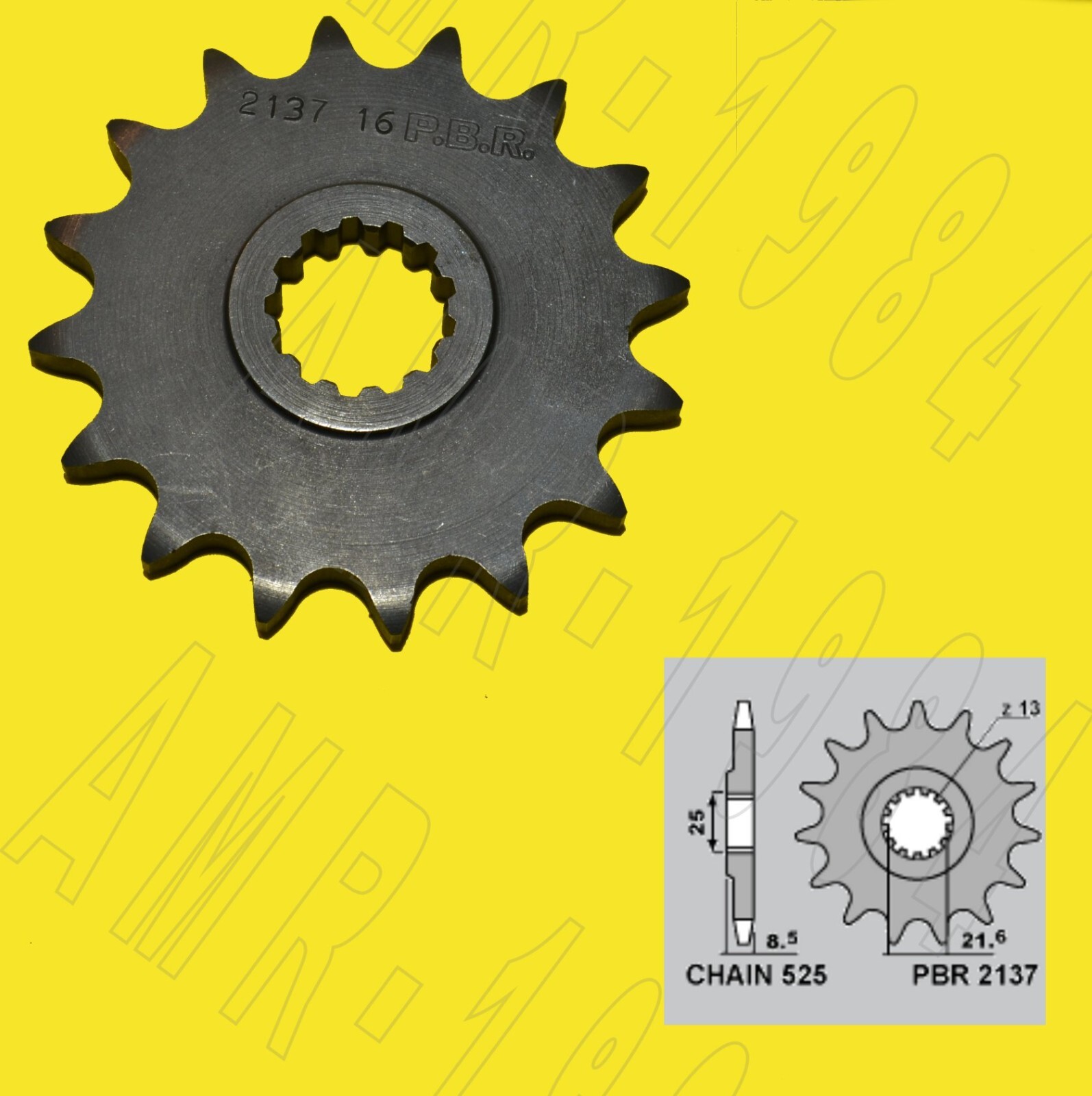 PIGNONE PBR  ACCIAIO Z 14  PER KAWASAKI  ZX - 9R NINJA - Z 1000 P.525  2137