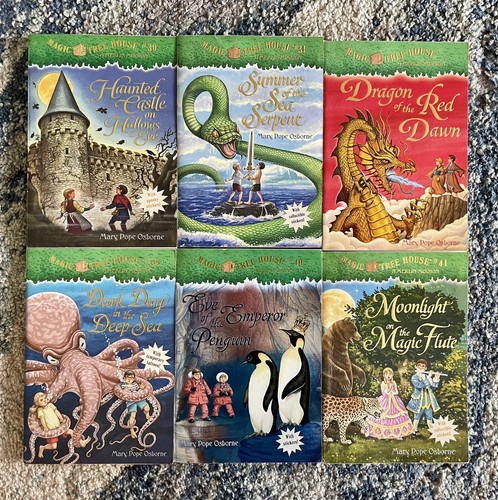 Lot 6 Magic Tree House Merlin Mission #30, 31, 37, 39, 40