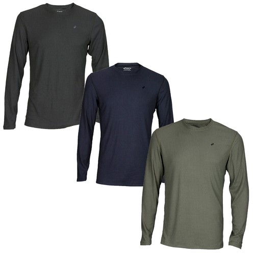 【MODERNIF】Value Silket Long Sleeve T-shirt ASICS Men's Rib I Tech Long Sleeve Shirt Ribbed Top Shirts