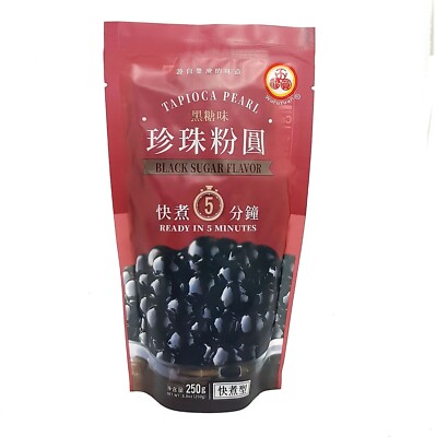 WuFuYuan Tapioca Pearls Boba Bubble Tea 6 Variety Flavors 8.8 Oz. Your Choice