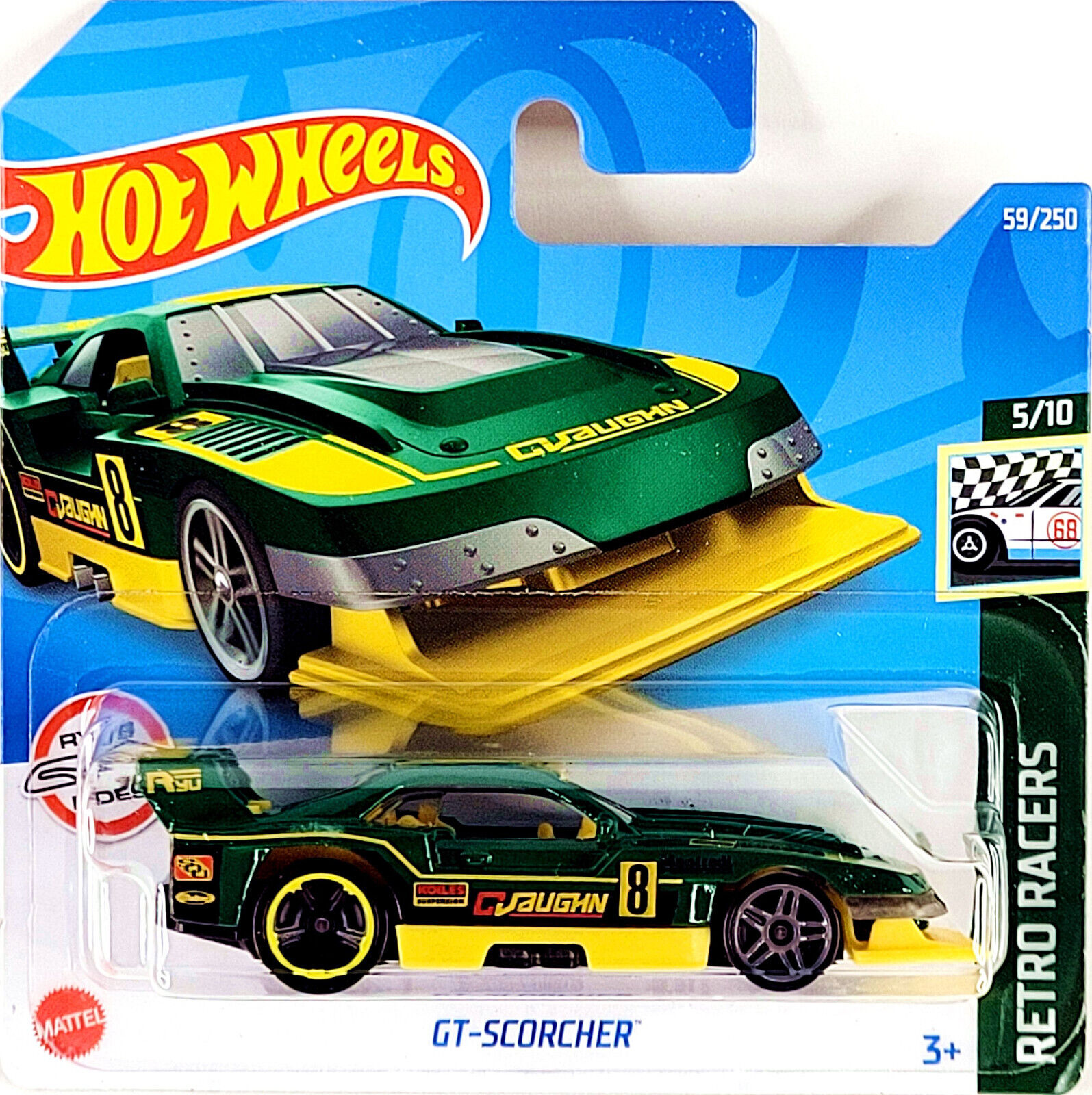 GT-Scorcher Green Short Card 2021 Retro Racers