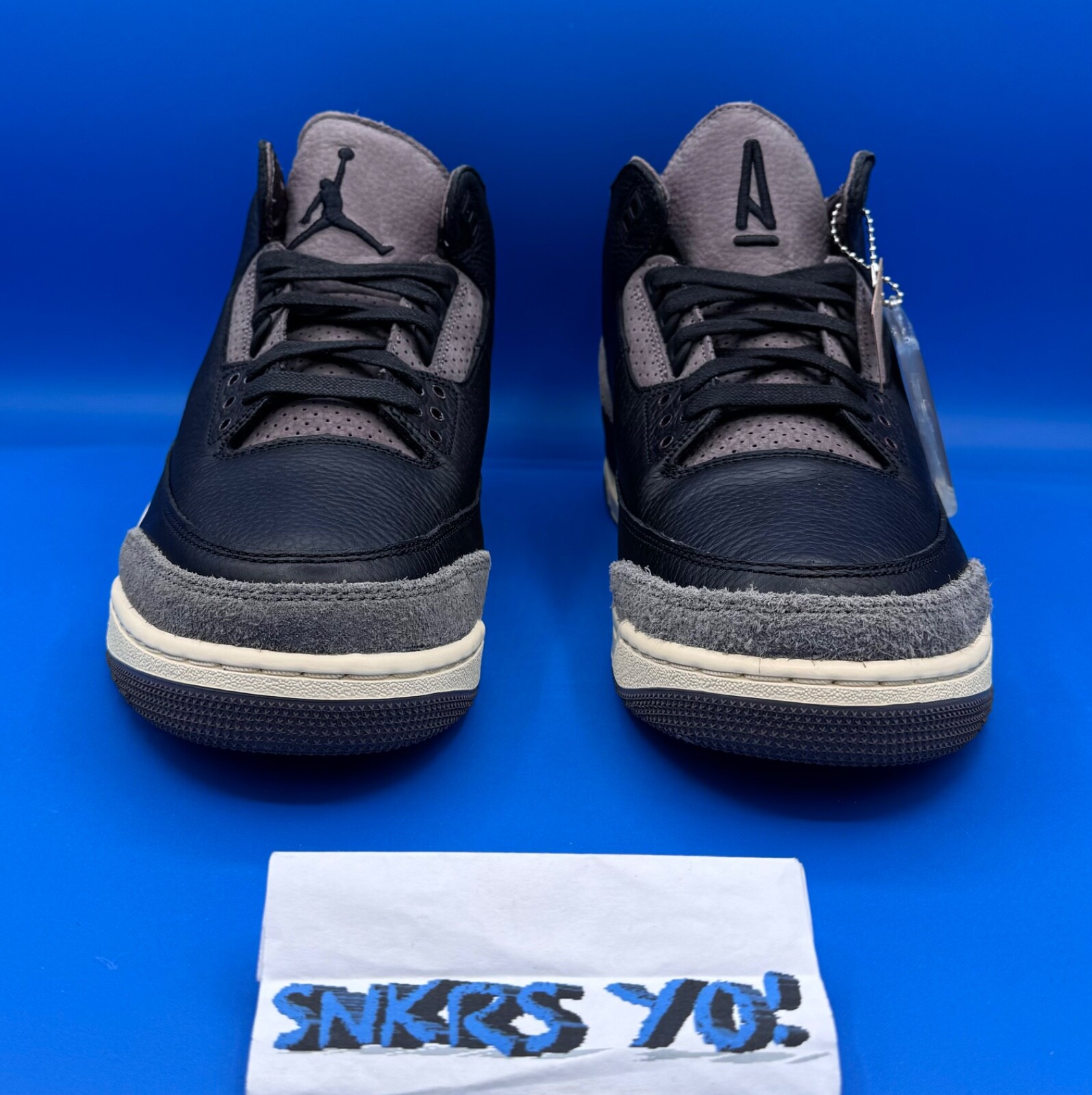 Pre-owned Jordan 3 Retro Og Sp X A Ma Maniére (fz4811-001) Wmn's 12.5-13 (men's 11-11.5) In Black/black/flat Pewter/violet Ore