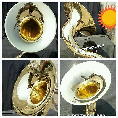 SOUSAPHONE 22'' BELL OF PURE BRASS COLOR + GIG BAG +CASE BOX + FREE FAST SHIPPING