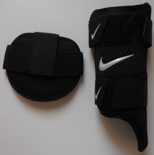 Nike Youth Unisex Alpha Elite Batters Leg Guard LHH Black/Black/White Size OS