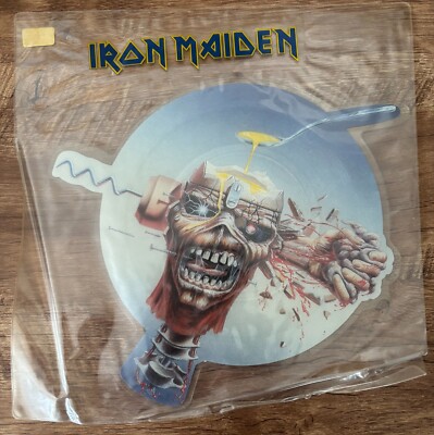 IRON MAIDEN Can I Play With Madness - Stickered Sleeve UK Shaped picture disc