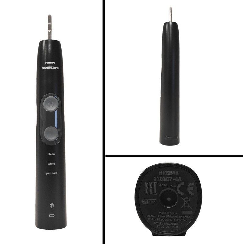 Black Toothbrush Handle Hx684b Compatible With Philips Sonicare Protectiveclean