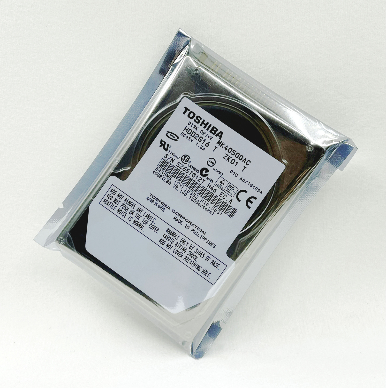 外付けハードディスク・ドライブ TOSHIBA MK4058GSX HDD2H41 400GB TOSHIBA MK4058GSX HDD2H41 F VL01 T 010 A0/FF011C 400GB