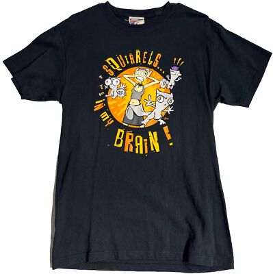 Foamy The Squirrel  Squirrels In My Brain!  Mighty Fine T Shirt Y2K Medium Rare