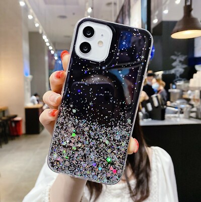 Star Glitter Silicone Case For Xiaomi /Redmi Soft Epoxy TPU Clear Back Cover New