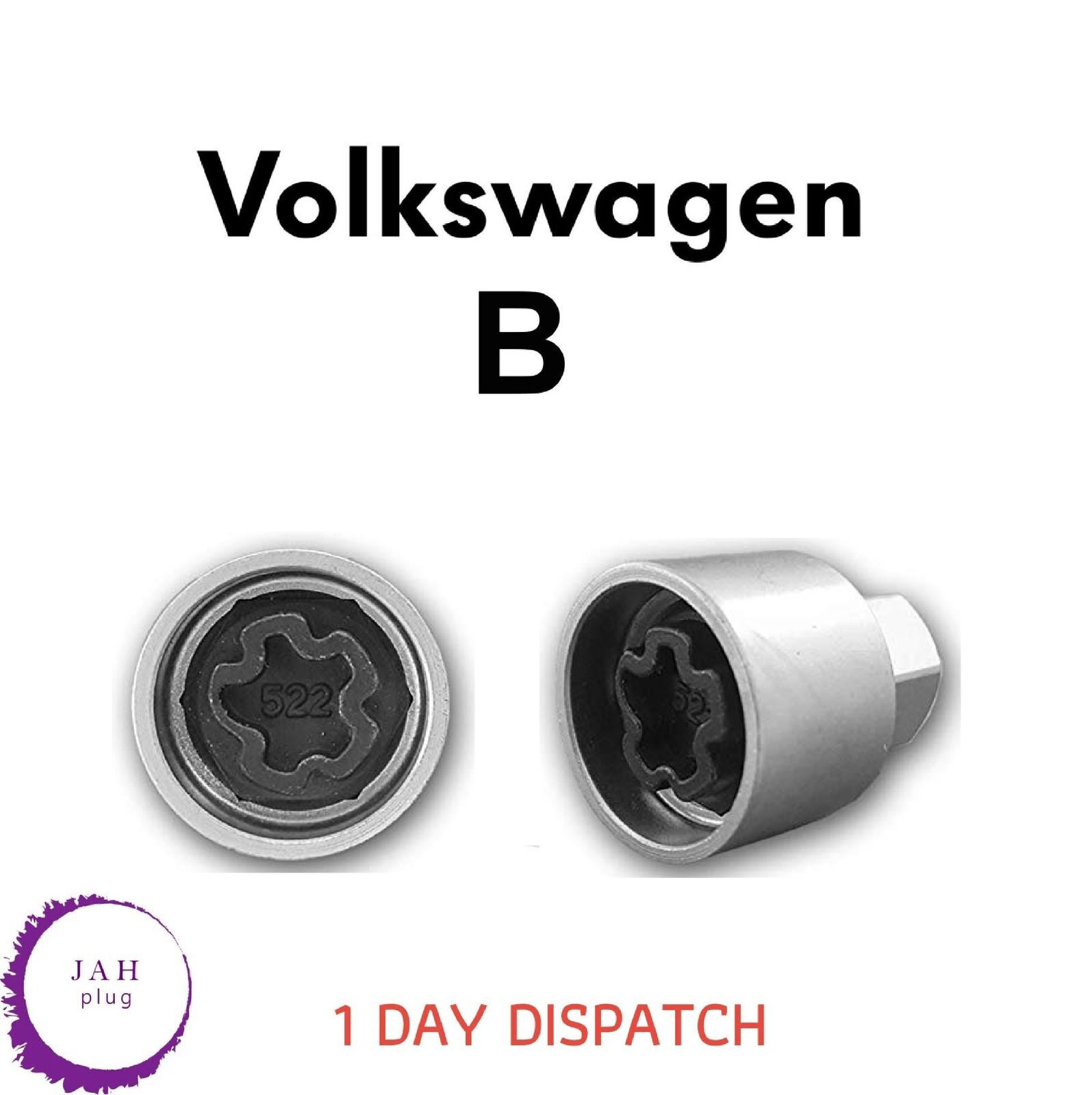 Hauptrad-Sicherheitsbolzenschlüssel mit Diebstahlschutz für Volkswagen Nr. 522, B