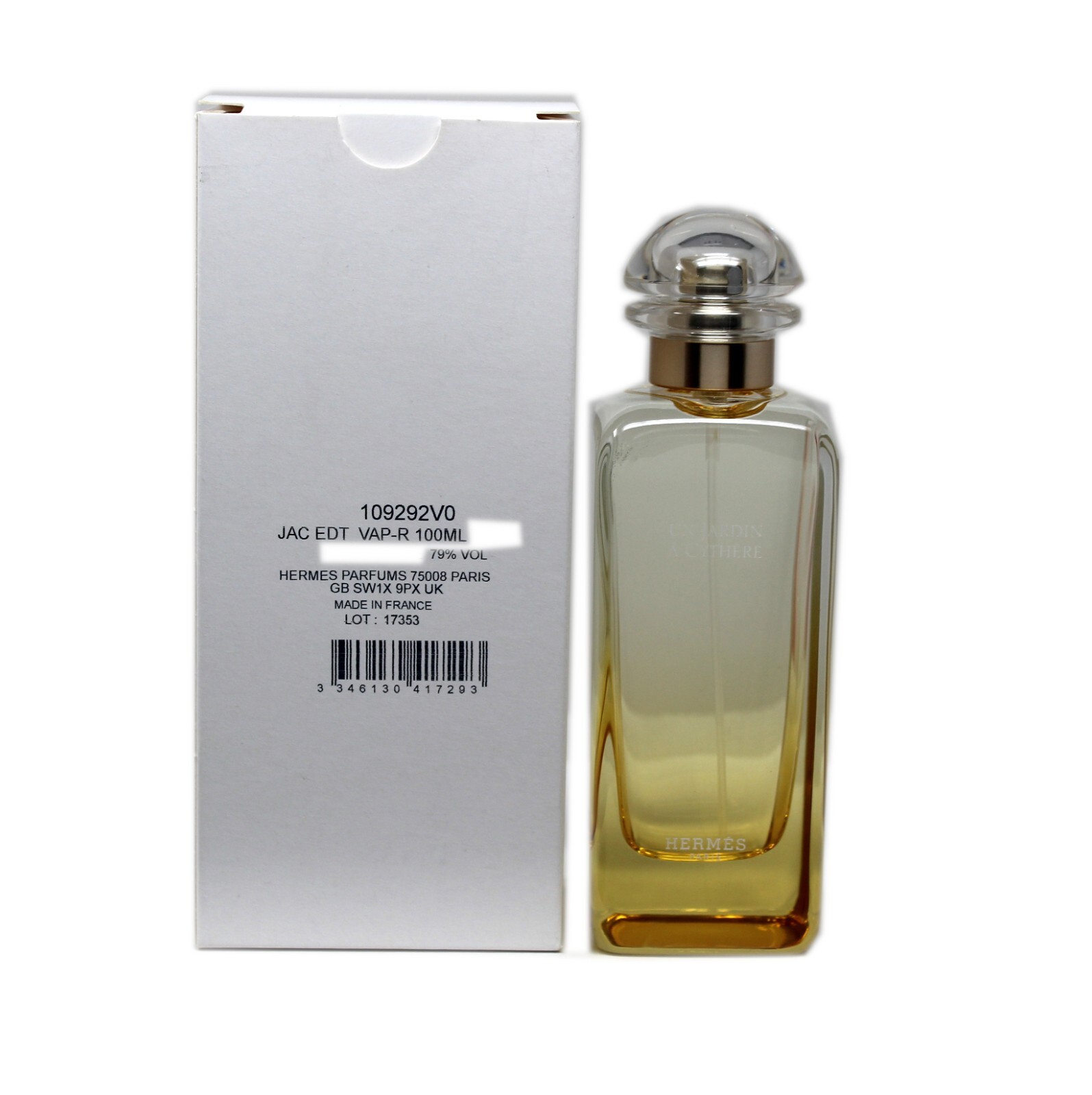 HERMES UN JARDIN A CYTHERE EAU DE TOILETTE NATURAL SPRAY 100