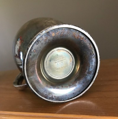 Antique Royal Rochester Nickel Silver Syrup Holder Dome Lid
