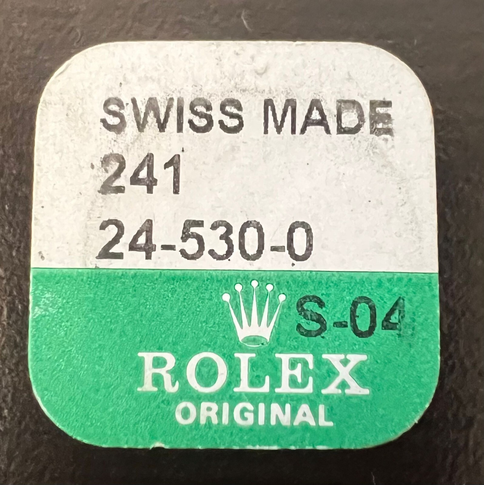 せ*の様 ROLEX 241 リューズ 24-530-0 新品 Rolex 24 530 0 Genuine Brand New Sealed SS Crown - OC# 111