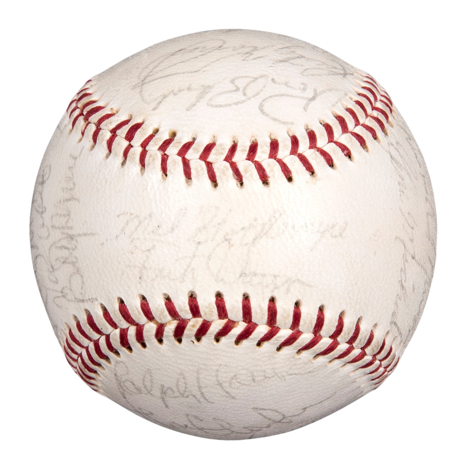 1972 NEW YORK YANKEES TEAM SIGNED BASEBALL PSA/DNA LOA THURMAN MUNSON AUTO