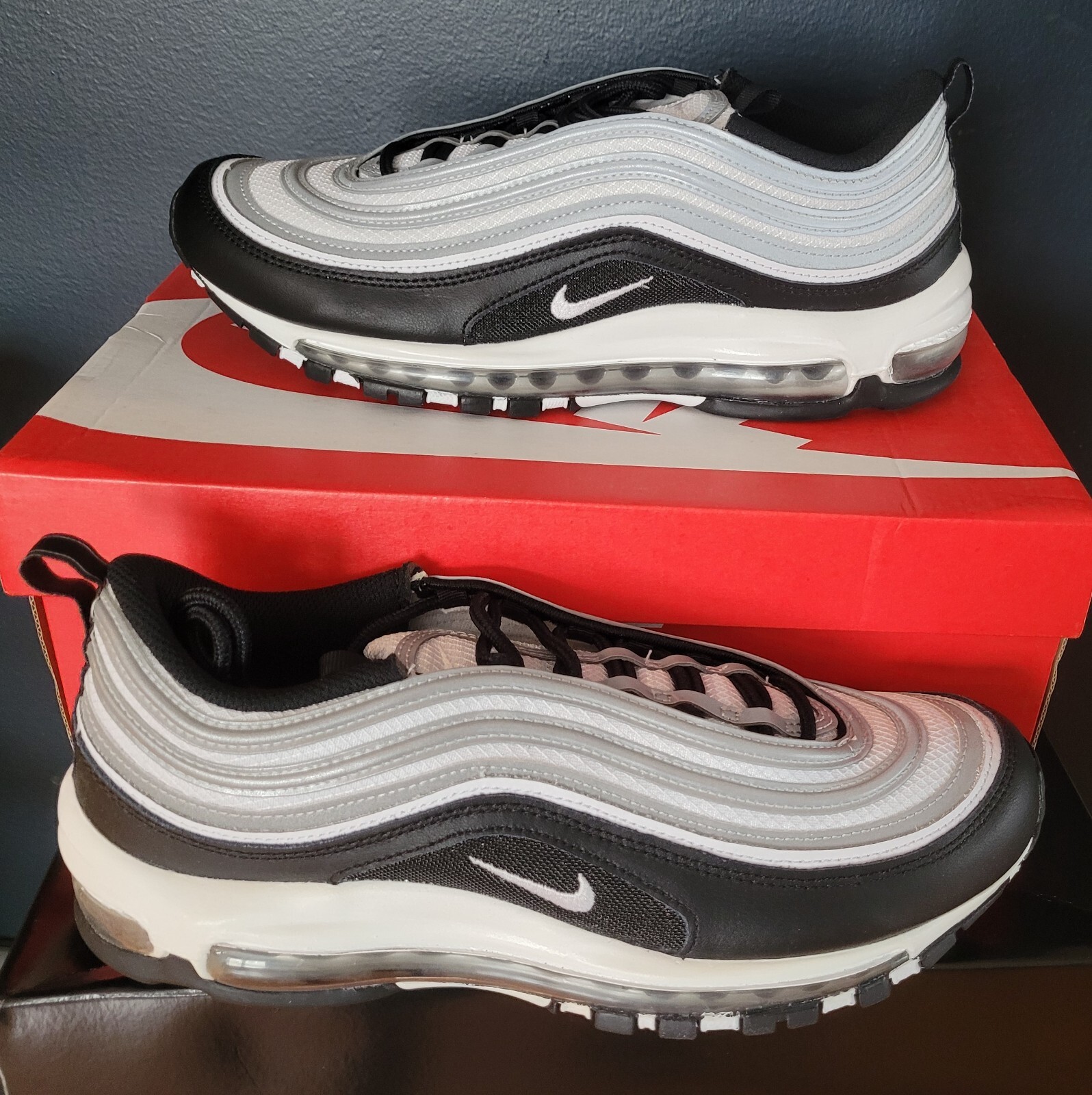 S*I様 NIKE Air Max 97 29cm RARE New Nike Air Max 97 Black Blue Tint Iron Grey 921826
