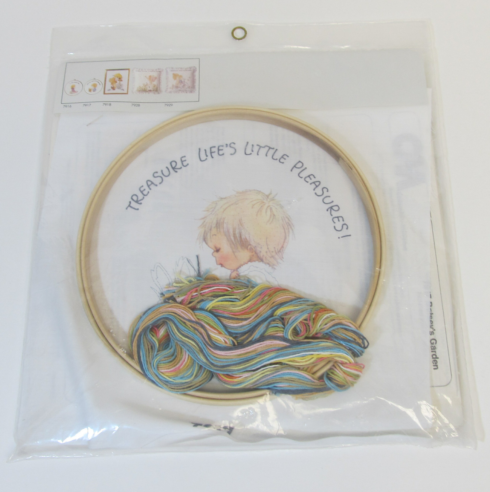 Betsey Clark CREWEL Hallmark GARDEN Treasure SEALED Columbia Minerva KIT 1974