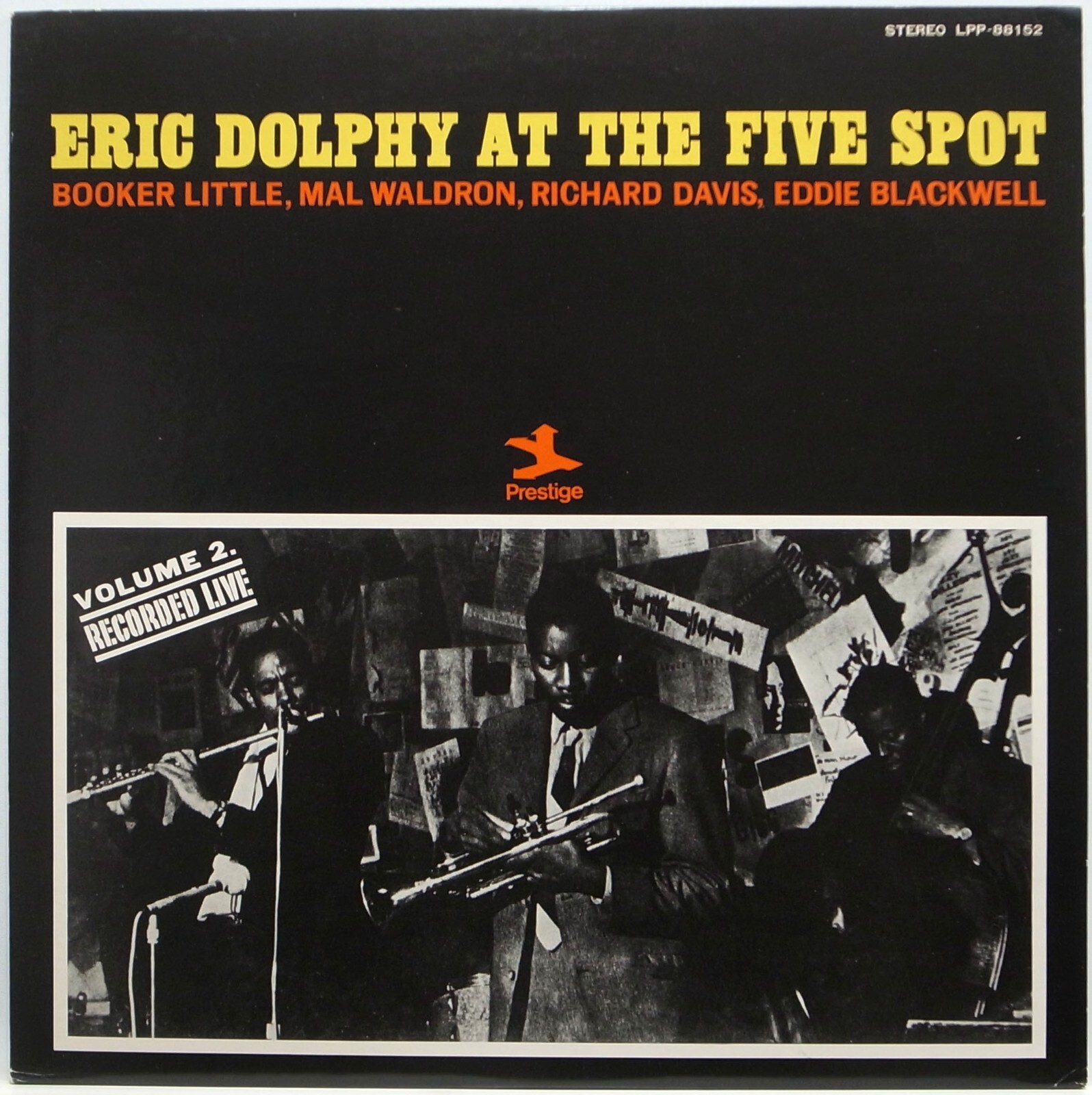 Eric Dolphy At The Five Spot Volume 2, 1974 Prestige LPP-88152, Japan Vinyl + OBI Eric Dolphy At The Five Spot Volume 2, 1974 Prestige LPP-88152, Japan Vinyl + OBI