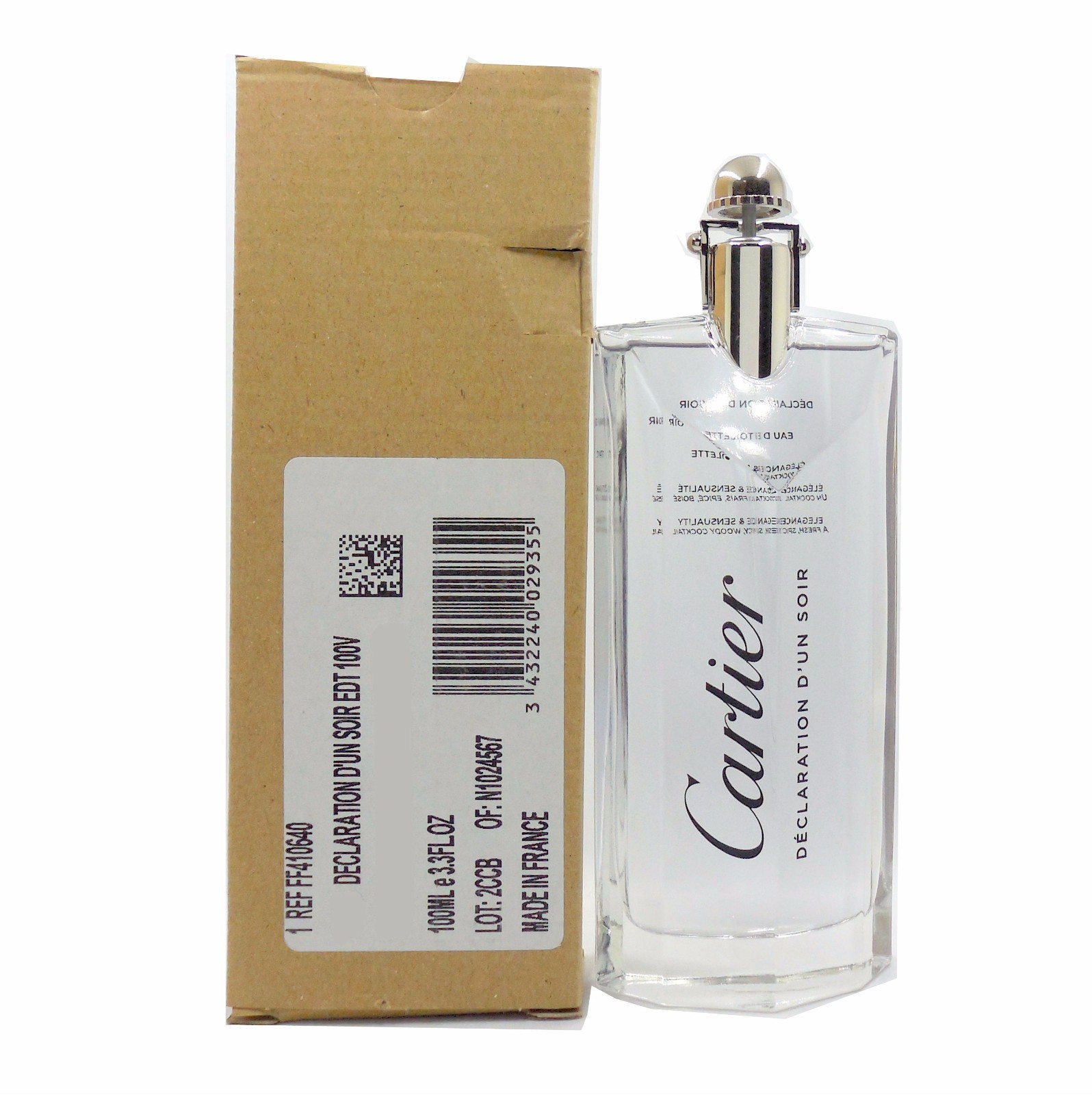 CARTIER DECLARATION D'UN SOIR EAU DE TOILETTE SPRAY 100 ML