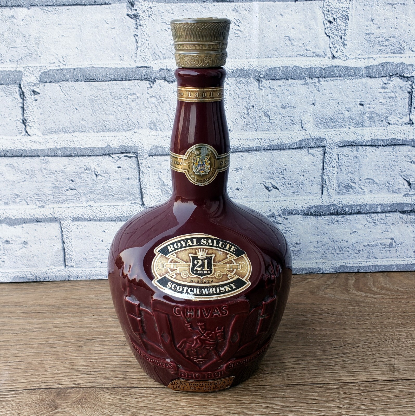 CHIVAS BROTHERS  SALUTE WHISKY 21年 Chivas Bros. Royal Salute 21 Year, Sapphire Flagon