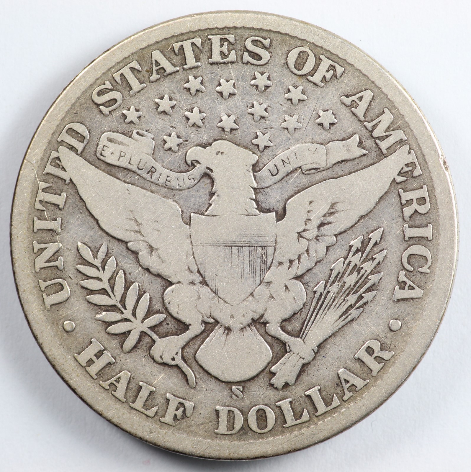 1909-S Barber Silver Half Dollar 50C - San Francisco Minted