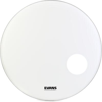 Evans EQ3 Smooth White Resonant Resonant Bass Drumhead - 24 inches