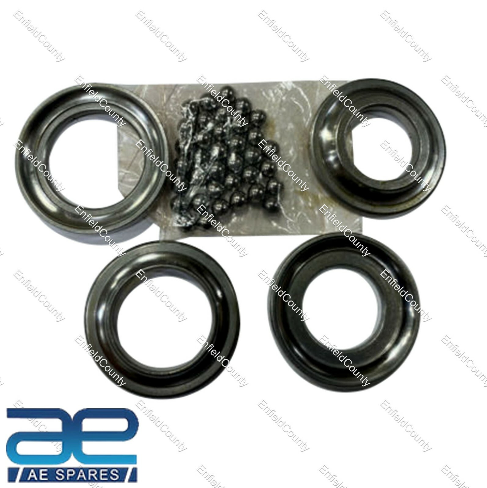 For YAMAHA RD350 Front Fork Steering Stem Ball Bearing Racer Cone Kit 