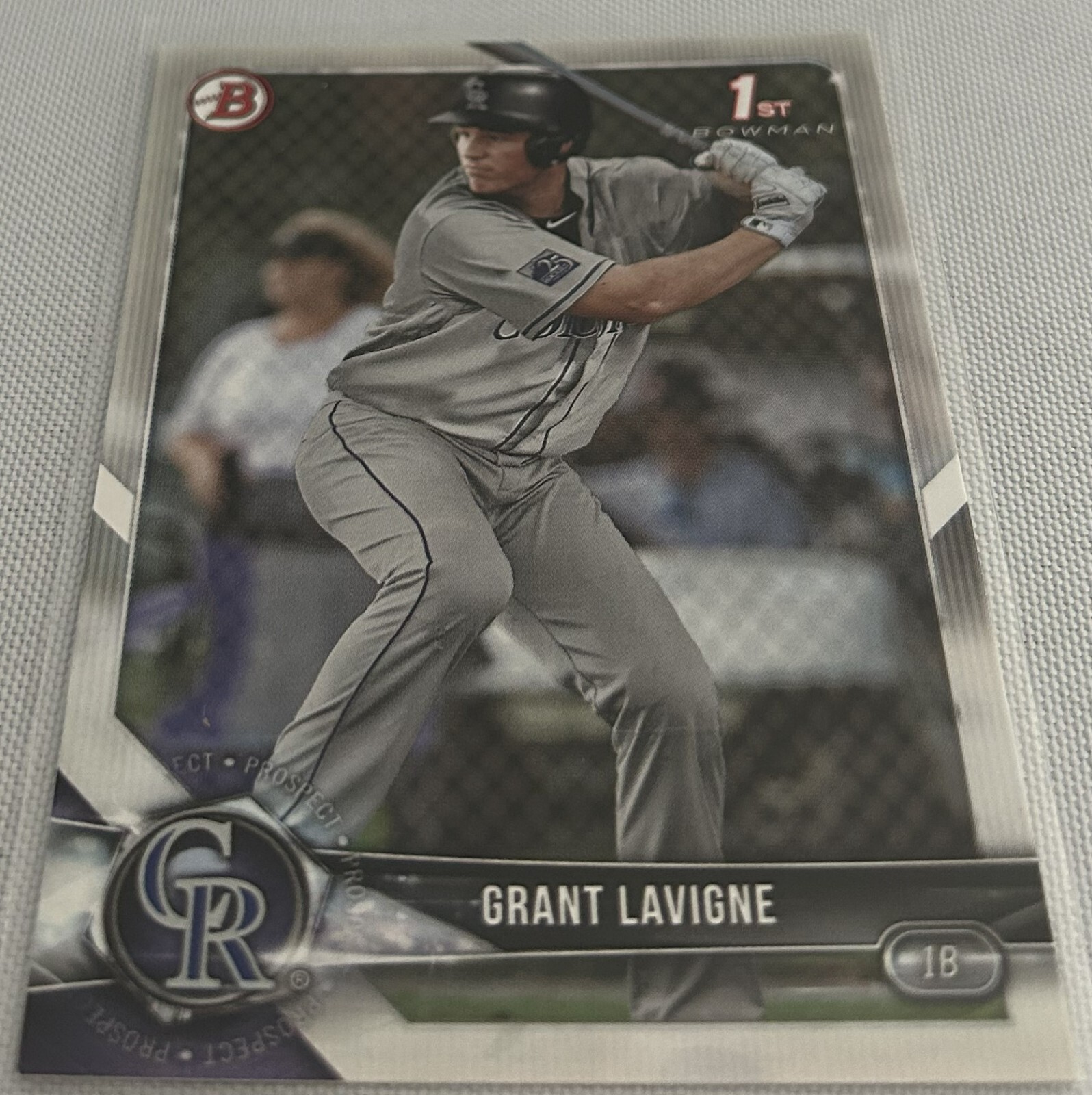 Bowman Draft 2018 Grant Lavigne refractor chrome auto /499 直筆