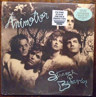 ANIMOTION, Strange Behavior [with hype sticker] USA New Old Stock Sealed LP