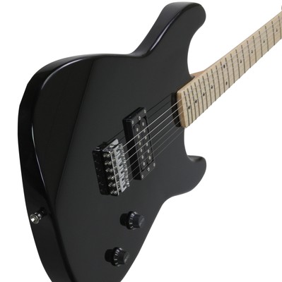 Full Size Black Electric Guitar with Amp, Case and Accessories Pack Beginner