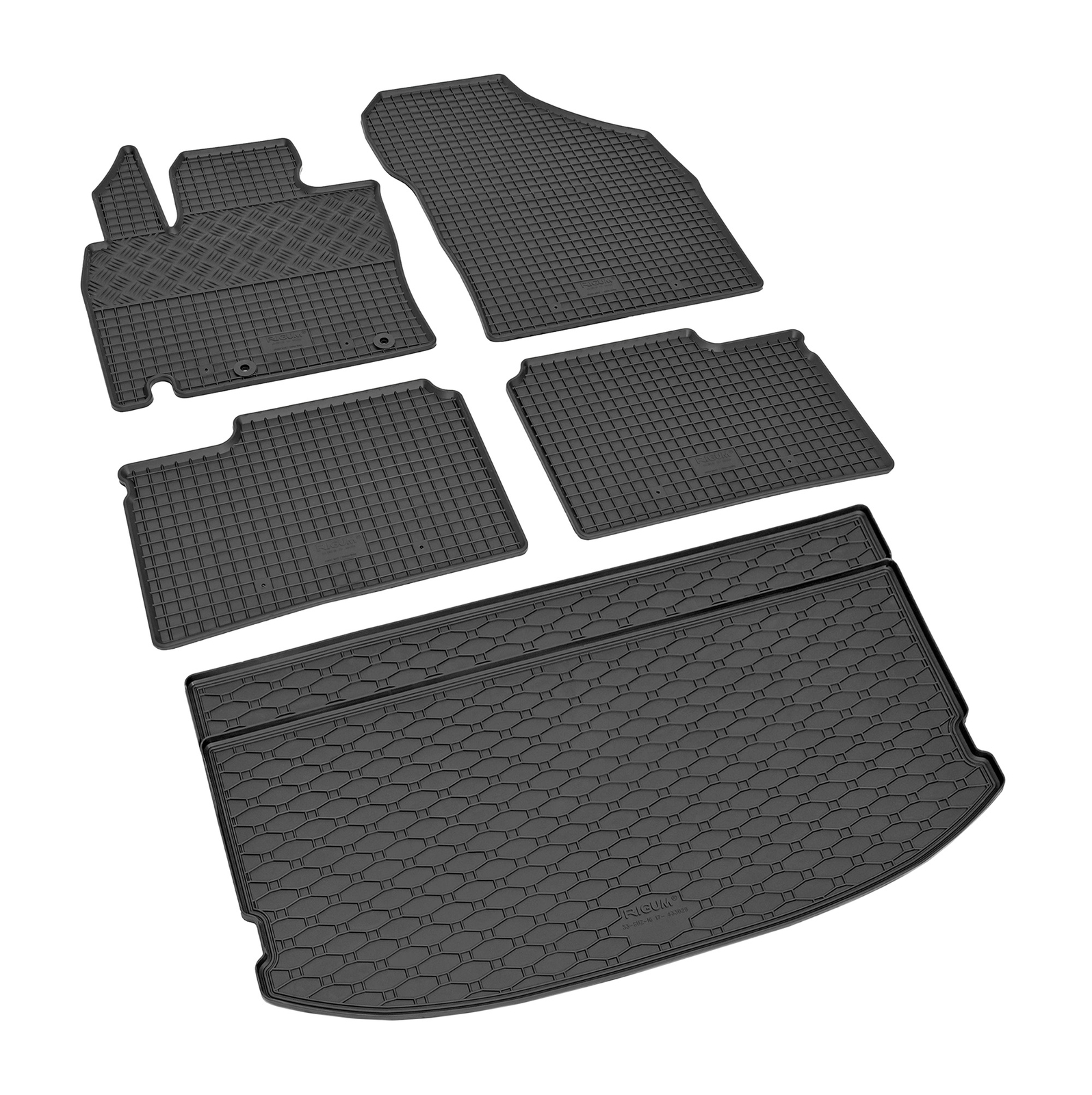 Gummifußmatten und Kofferraumwanne passend für Suzuki Ignis 4x2, 4x4 ab 2017