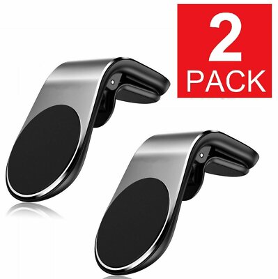 2-Pack Car Magnet Magnetic Air Vent Mount Holder Universal For Mobile Cell Phone