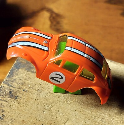 Aurora Slot Car Tuff Ones Volkswagen Beetle Orange #3 Body Only VHTF Great Shape