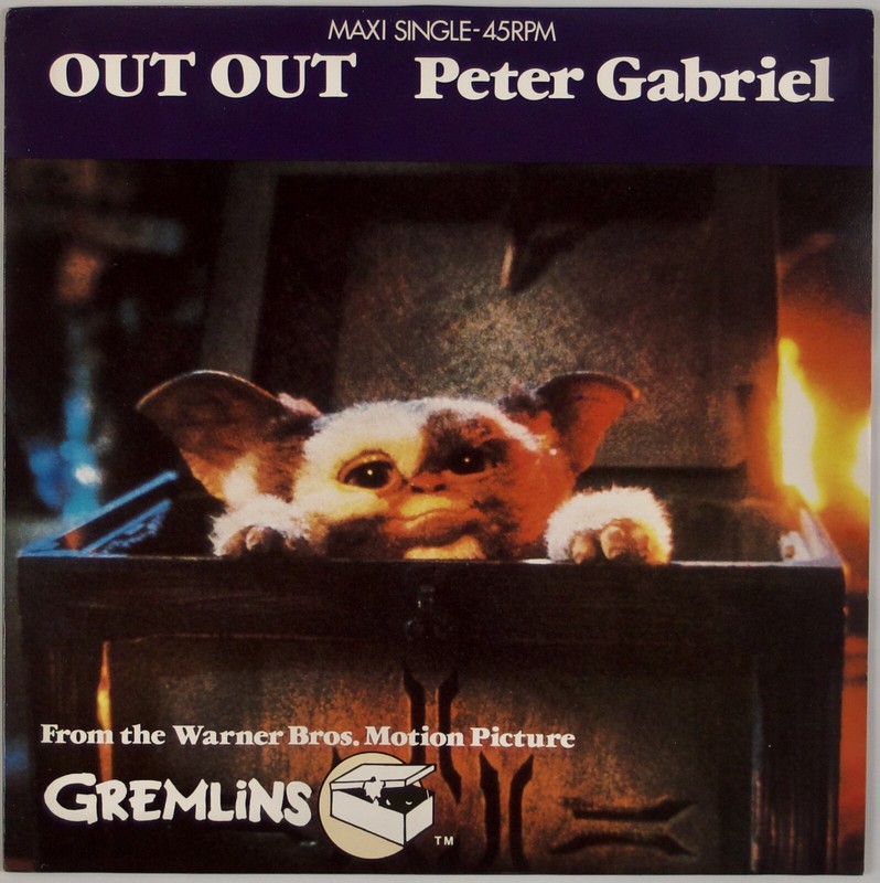 PETER GABRIEL: Out Out Gremlins OST 12” EU Geffen Vinyl NM Jerry Goldsmith