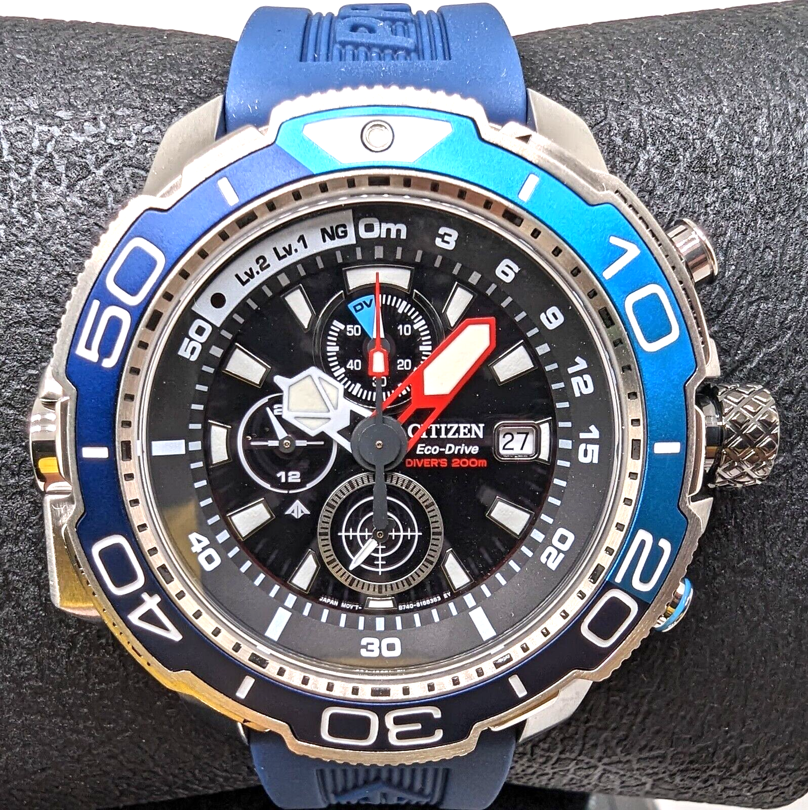 Pre-owned Citizen Promaster Aqualand Bj2169-08e Eco-drive Dive Watch