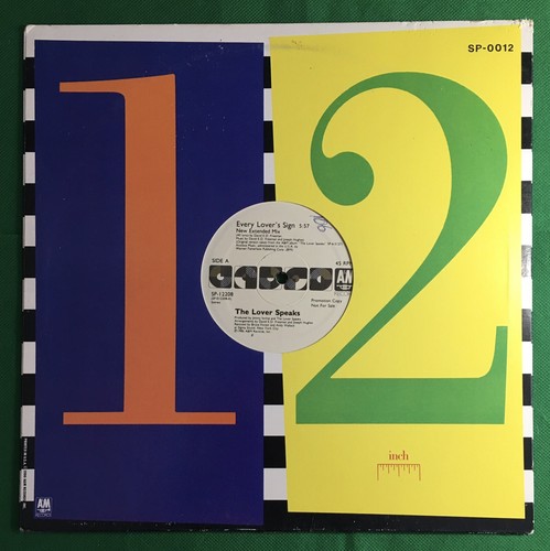 The Lover Speaks Every Lover's Sign 12” Vinyl Promo Single