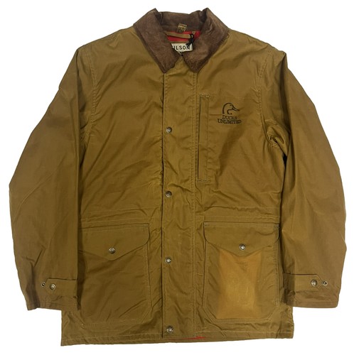 FILSON FILSON X DUCKS UNLIMITED COVER CLOTH MILE MARKER COAT 20172081 DARK RUGGED TAN