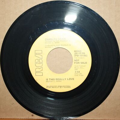 CHARLES DRAIN *Is This Really Love* NORTHERN SOUL 45 on RCA JH - 10186 PROMO