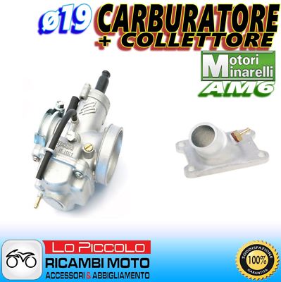 Carburettor POLINI CP ø19 + Manifold D.19 Malaguti Drakon 50