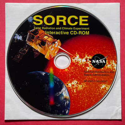 SORCE OBSOLETE & HTF NASA COMPUTER DISC CD-ROM 