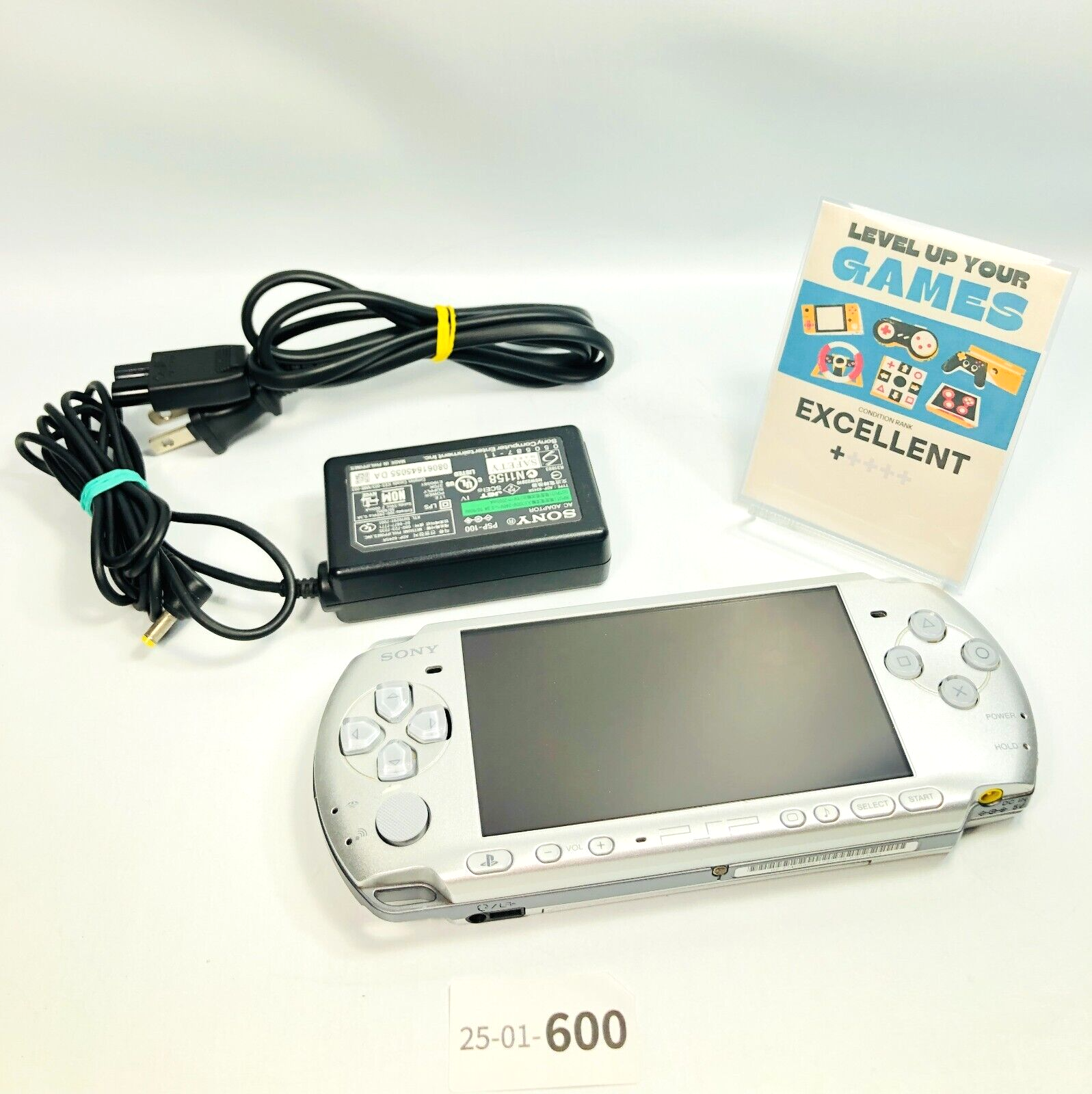 EX+] Sony PSP-3000 MS mystic silver console with Chager from