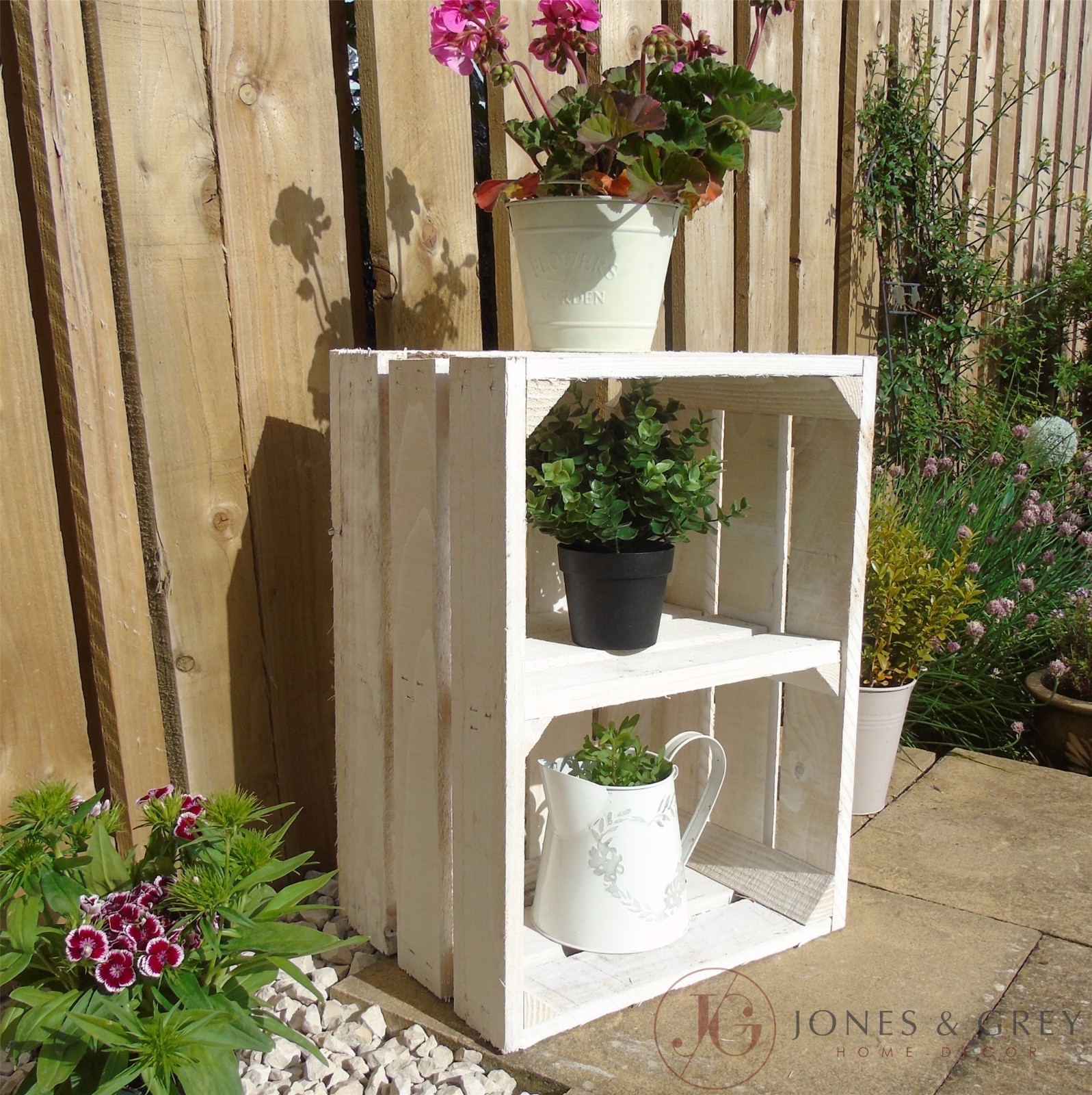 VINTAGE APPLE CRATE FRUIT CRATES BUSHEL BOX WOODEN GARDEN PLANTERS WITH