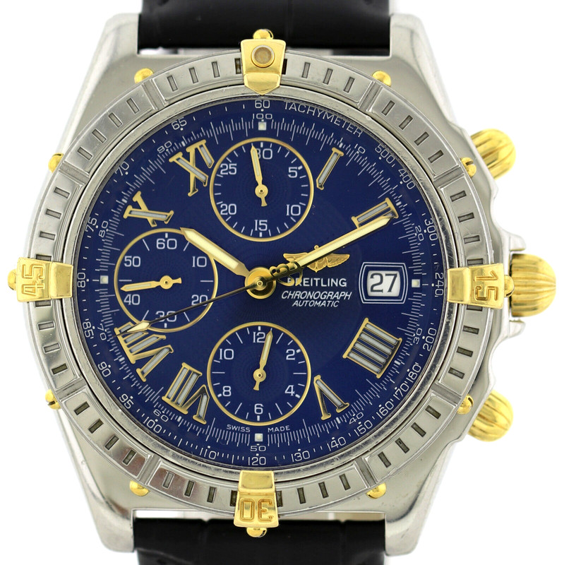 Breitling Crosswind Herren Chronograph Ref. B13055 Edelstahl/18k Gold, Reisebox