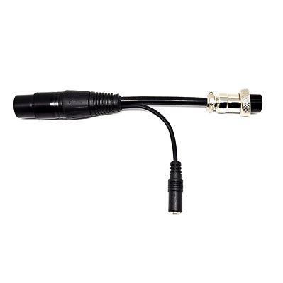 3-Pin XLR CONDENSER MIC to 8 Pin Round Adapter HS-03C for ICOM (inc. IC-7300)
