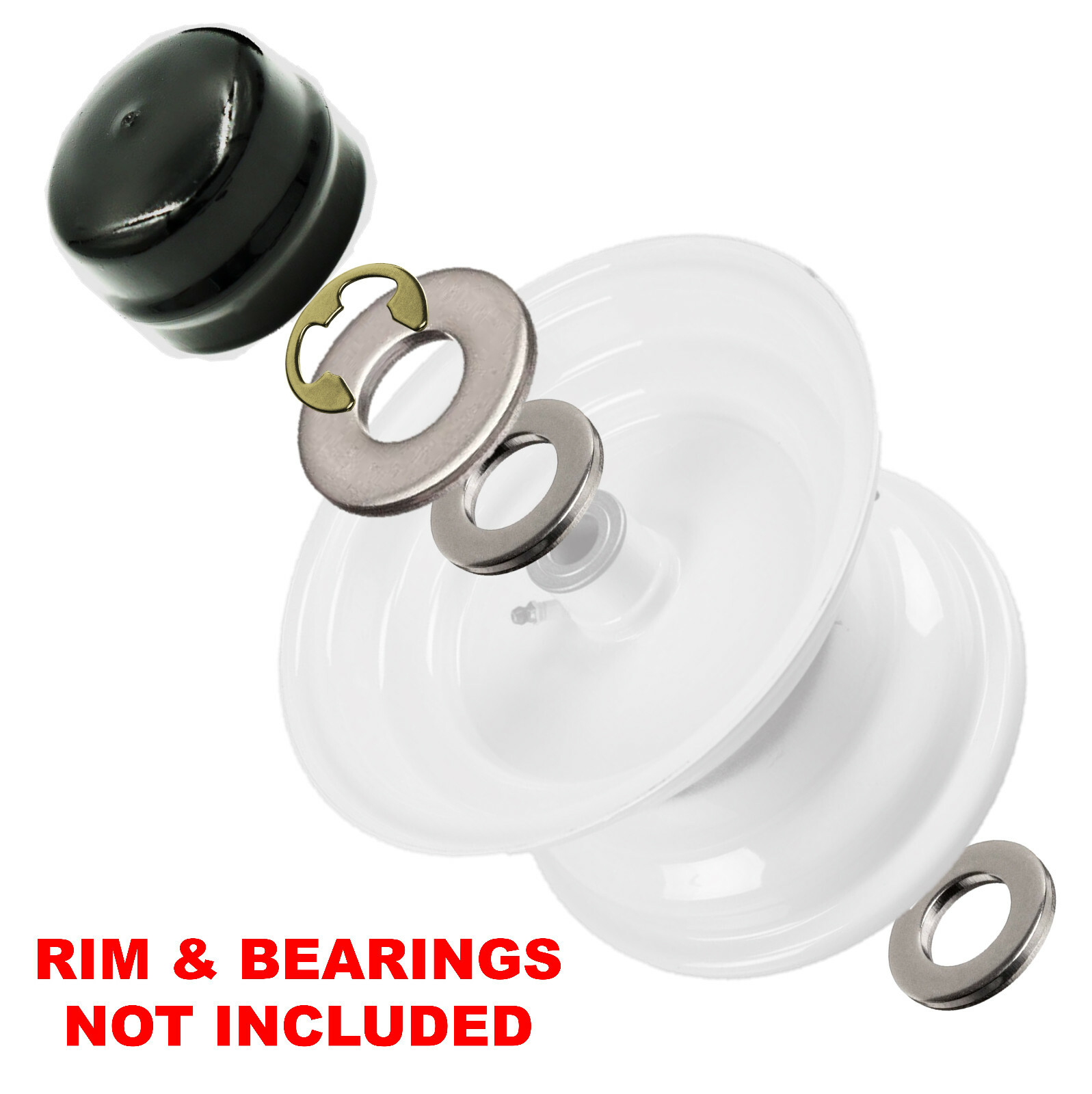 Front Wheel Bushing to Bearing Conversion Kit fits 532009040 9040H