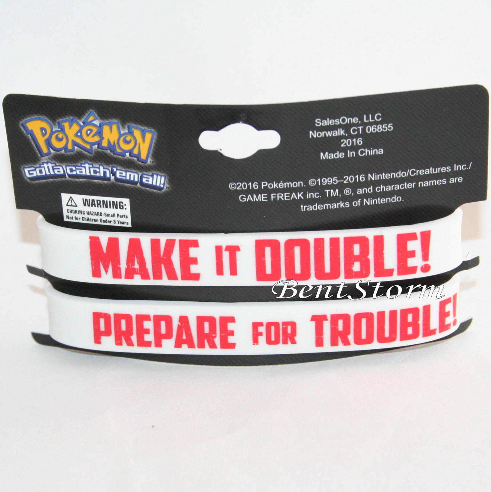 Pokemon GO Prepare Trouble Make it Double Rubber Bracelet 1/2