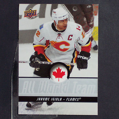 その他 Upper Deck 2008-09 Black Jarome Iginla JAROME IGINLA 2008/09 Upper Deck All World Team #AWT17